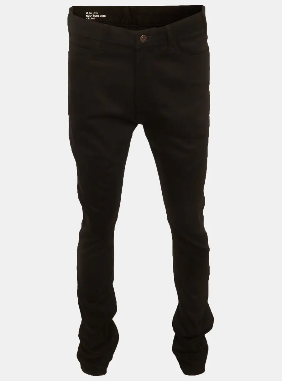 Celine Black Denim Straight Leg Jeans L/Waist 37"