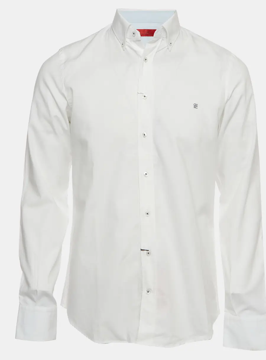 CH Carolina Herrera White Cotton Button Down Shirt M