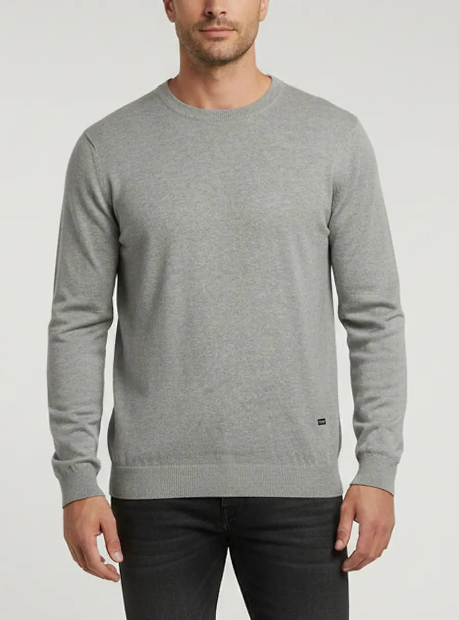 CH Carolina Herrera Grey Knit Long Sleeve Sweatshirt L