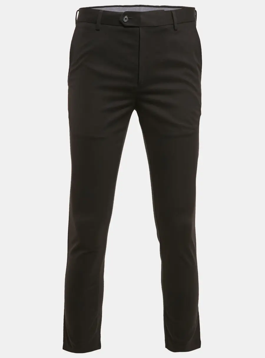 Charles Tyrwhitt Black Gabardine Extra Slim Fit Trousers S