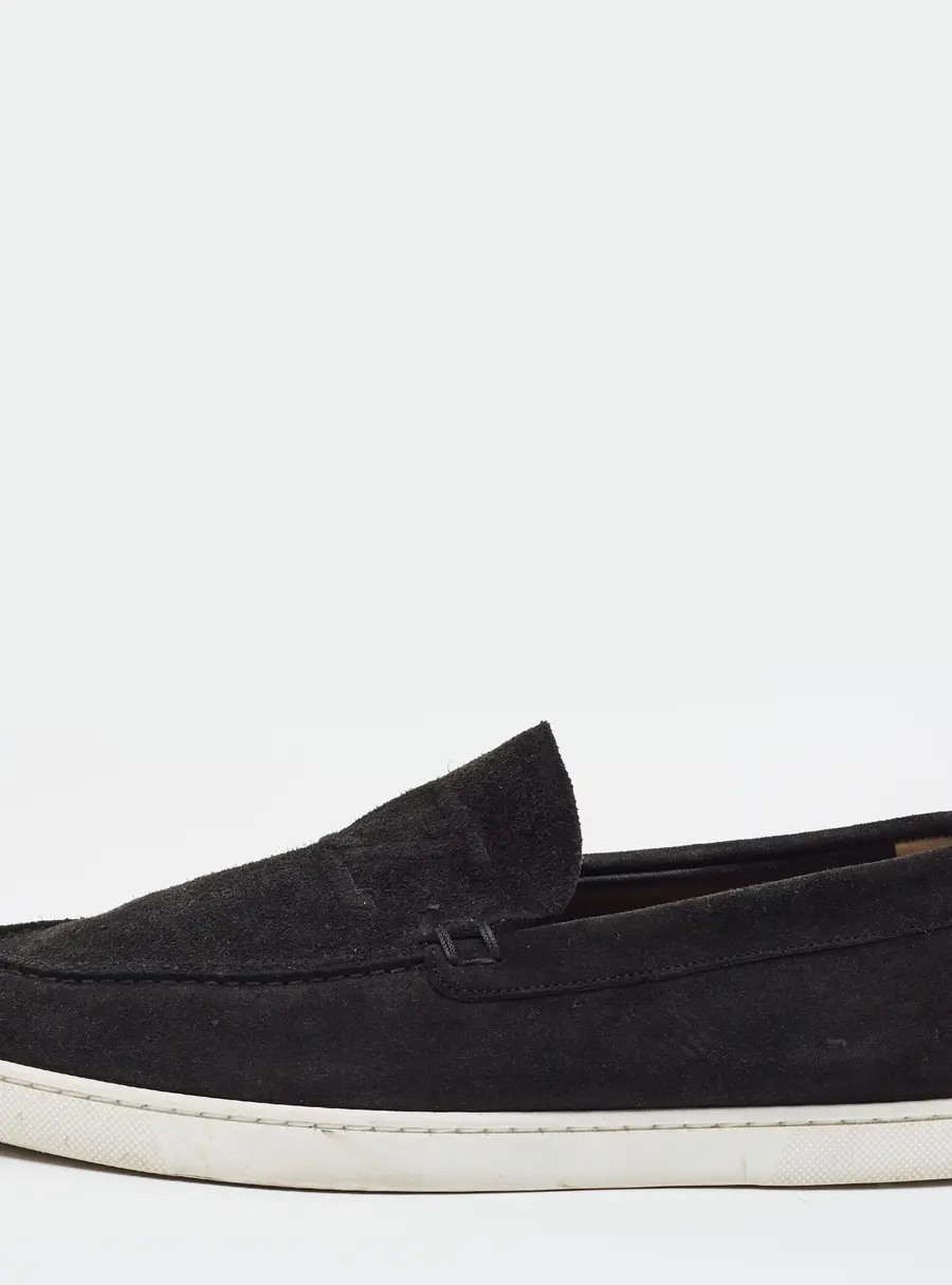 Christian Louboutin Paqueboat Size 42 Black Suede Low Top Sneakers