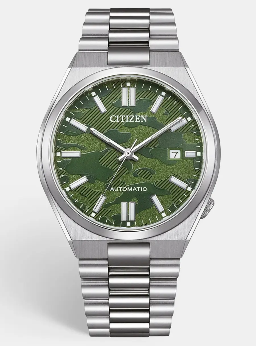 Citizen Tsuyosa NJ0159-86X Green Dial Stainless Steel Men's Wristwatch 40 mm