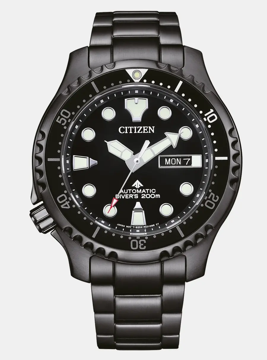 Citizen Promaster NY0145-86EE Black Dial PVD Coated Stainless Steel Men's Wristwatch 44 mm