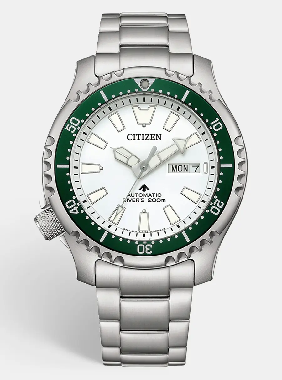 Citizen Limited Edition Promaster Marine NY0168-64A White Dial Stainless Steel Men's Wristwatch 42 mm