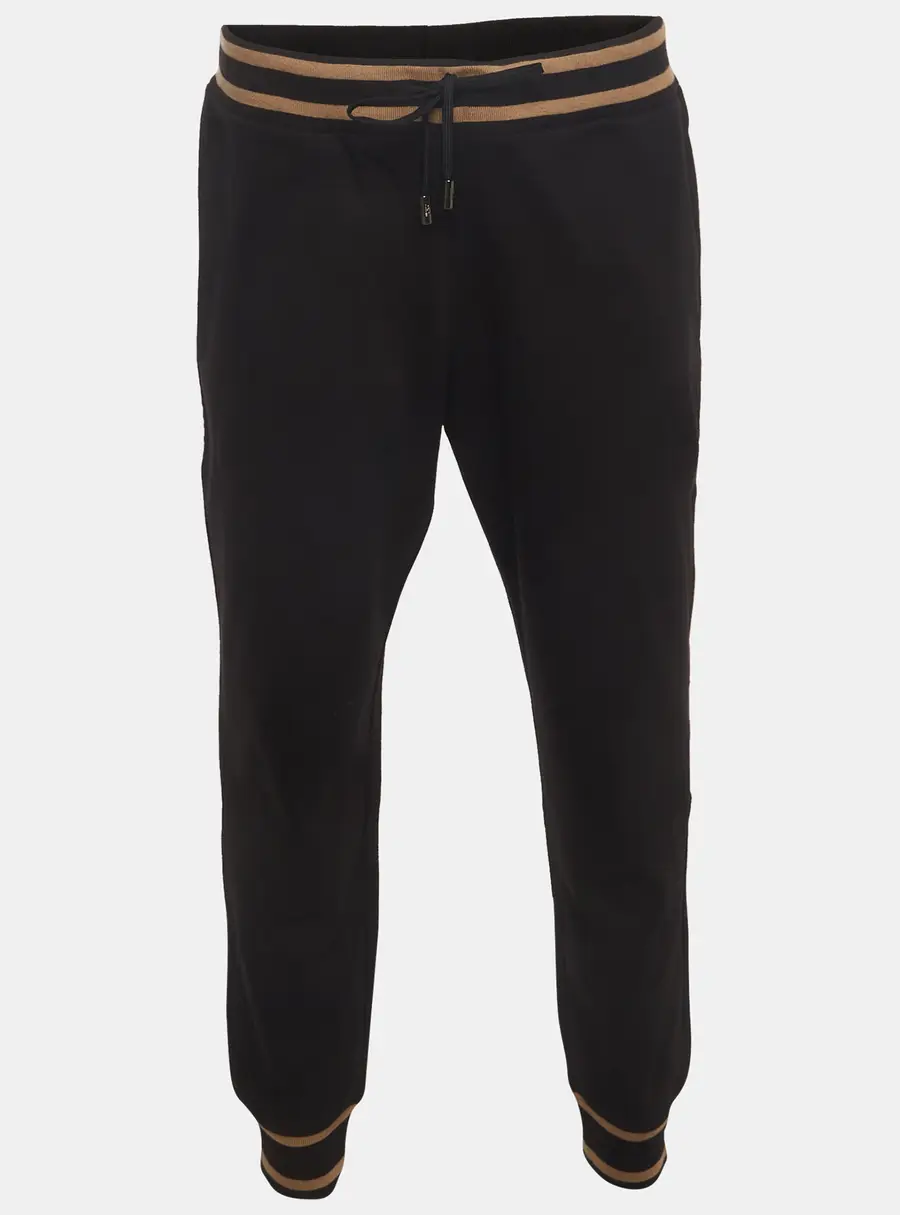 Class by Roberto Cavalli Black Stripe Detail Cotton Knit Sweatpants XL