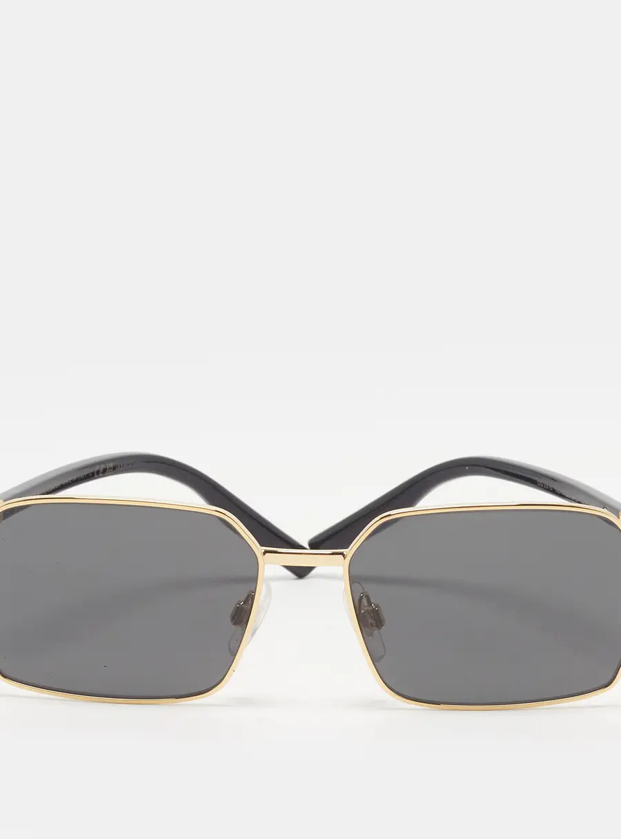 Dolce & Gabbana Black/Gold Tone DG2316 Square Sunglasses