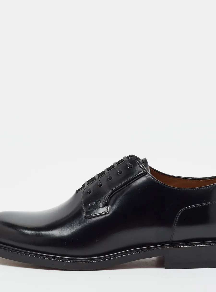 Dior Evidence Size 40 Black Leather Derby