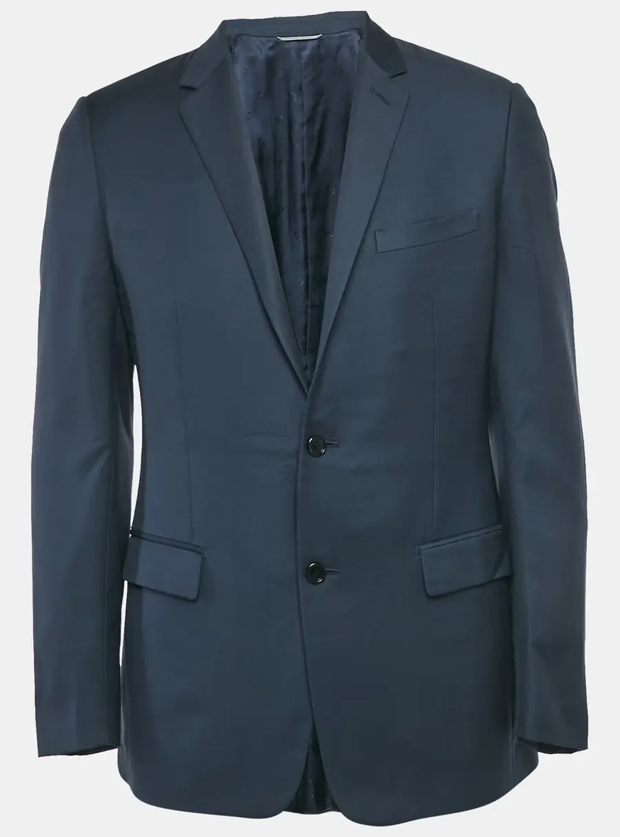 Dior Homme Blue Gabardine Regular Fit Blazer L
