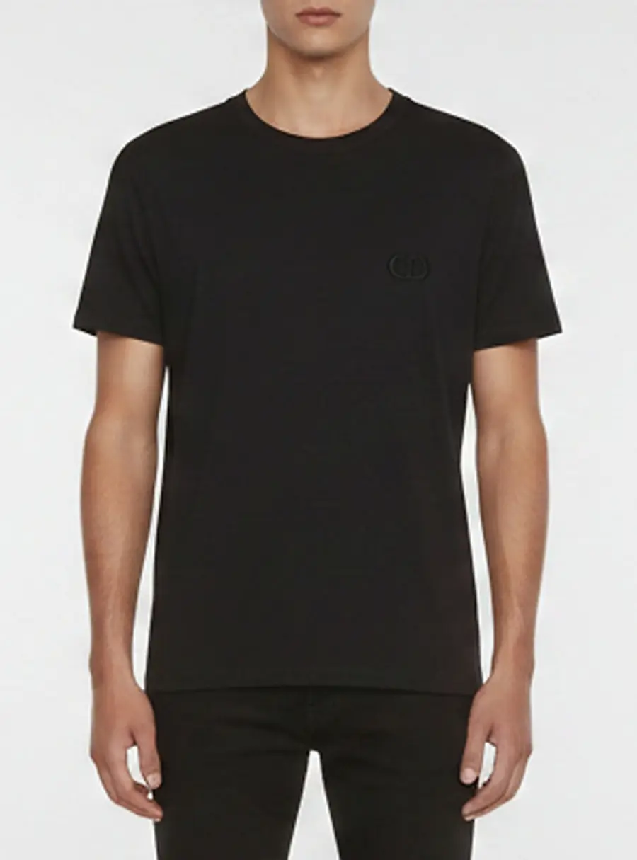 Dior Homme CD Icon Embroidered Cotton Crew Neck T-Shirt M