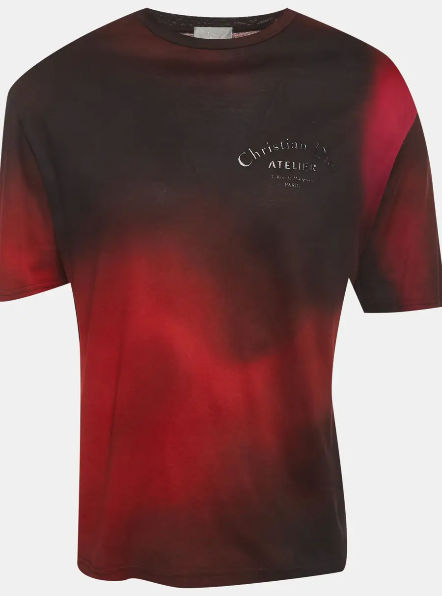 Dior Homme Gradient Logo Print Ombre Atelier T-Shirt M