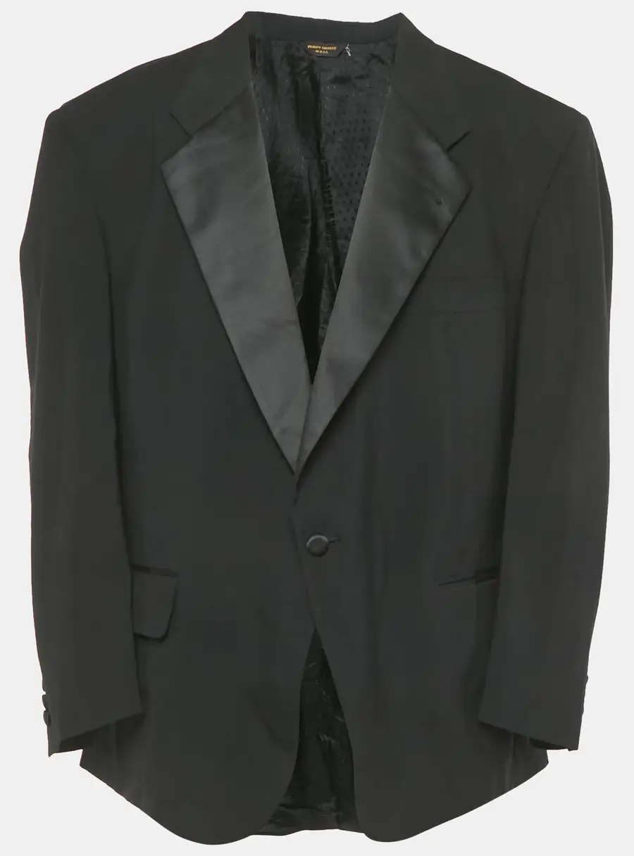 Christian Dior Vintage Black Wool Tailored Blazer 4XL