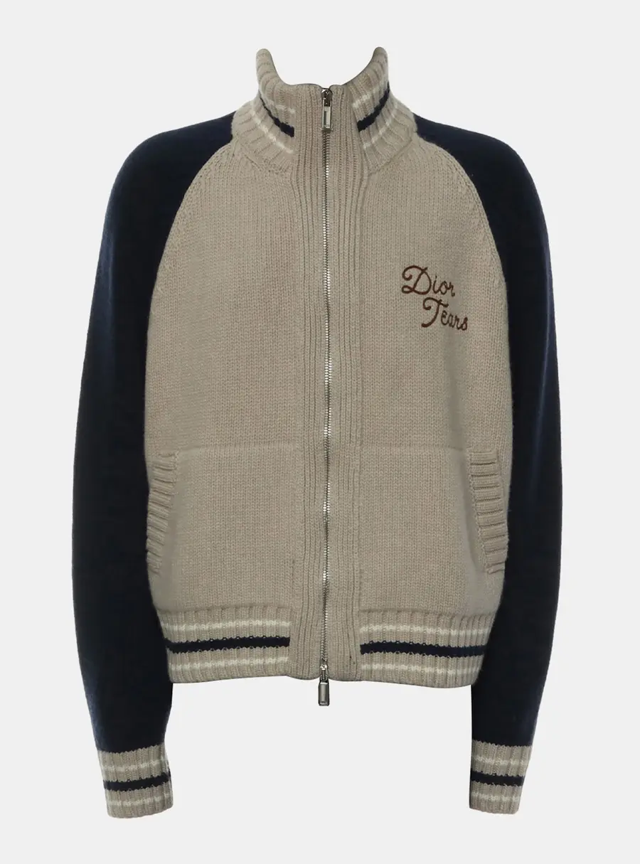 Dior Beige, Navy Blue x Denim Tears F/W 2023 Zipped Jacket