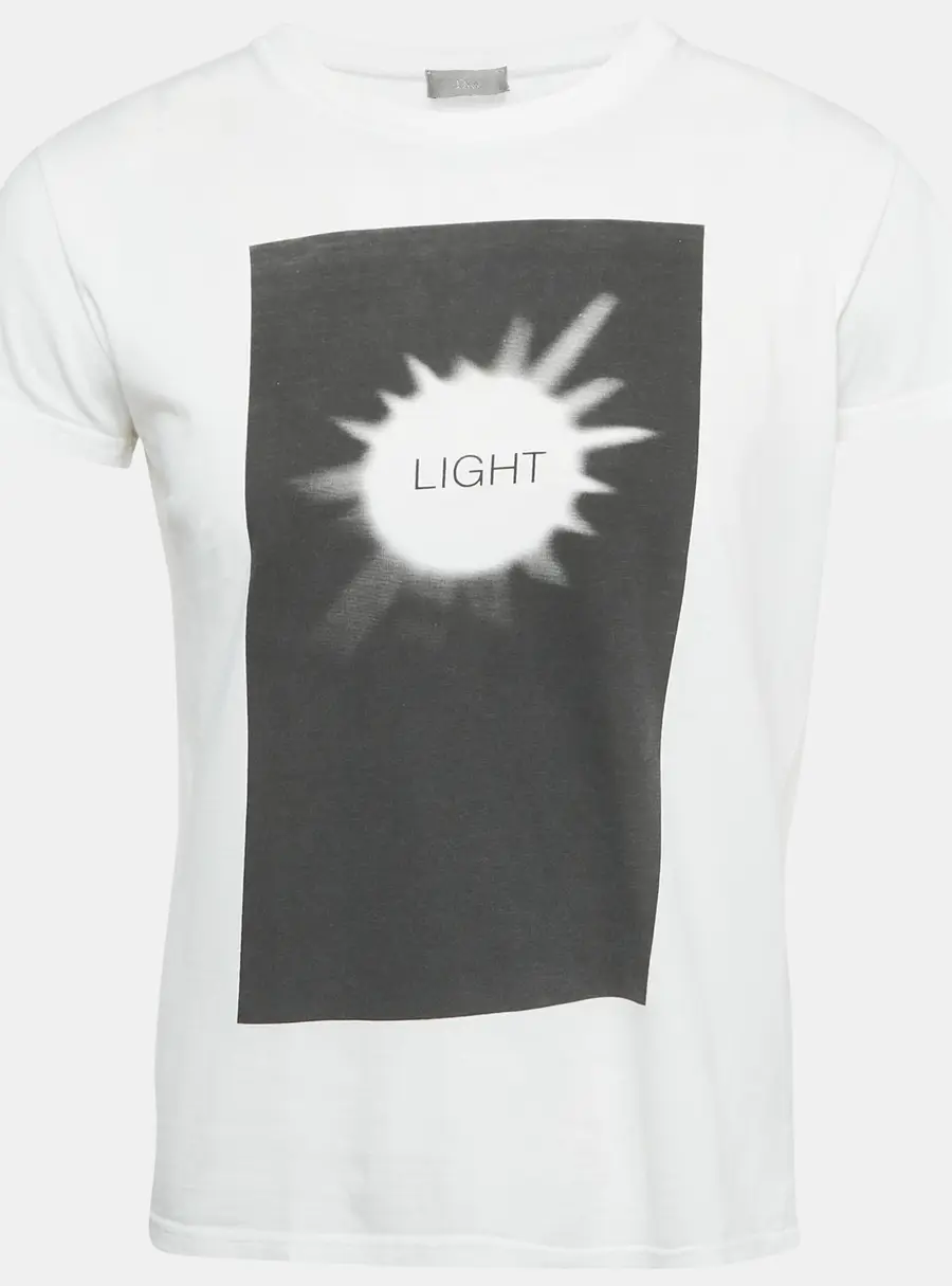 Dior Homme White Printed Cotton T-Shirt XS