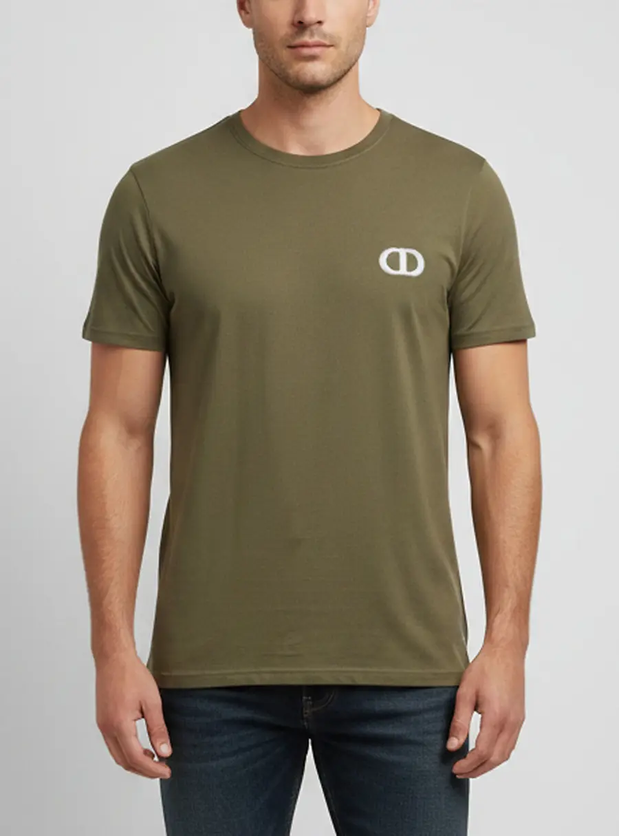 Dior Homme Green Jersey Crewneck T-Shirt XS