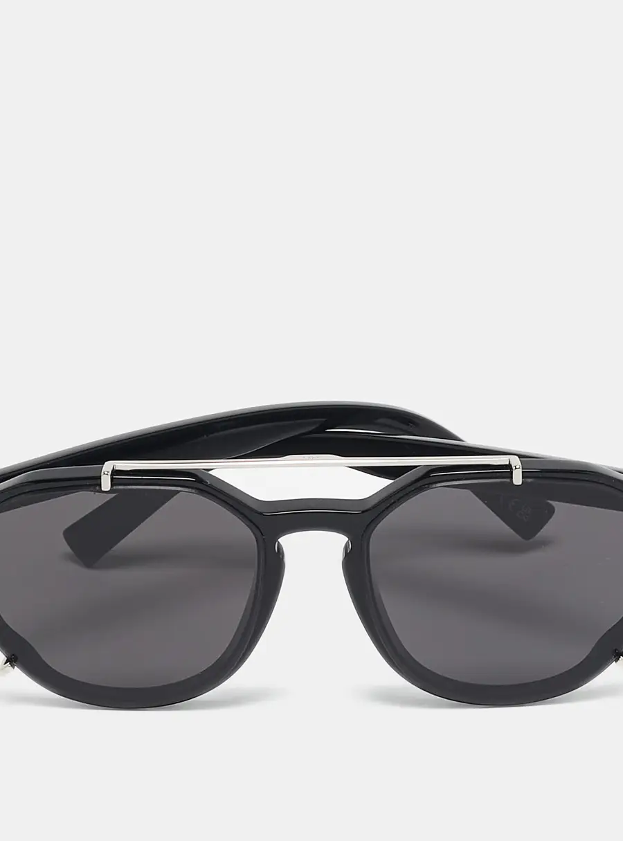 Dior Black/Silver Tone 10A0 BlackSuit RI Aviator Sunglasses