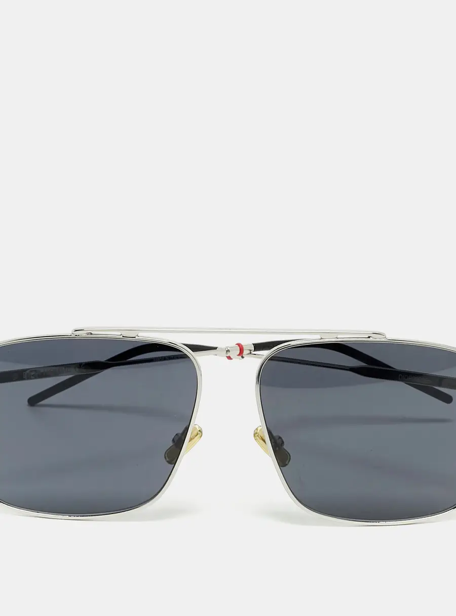 Dior Homme Grey/Silver Tone 010IR Dior0220S Square Sunglasses