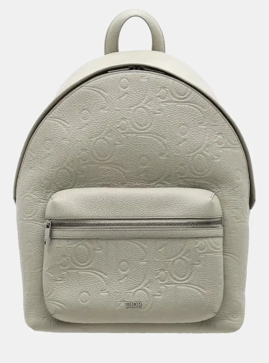Dior Rider 2.0 Trianon Gray Dior Gravity Calfskin Leather Backpack Bag