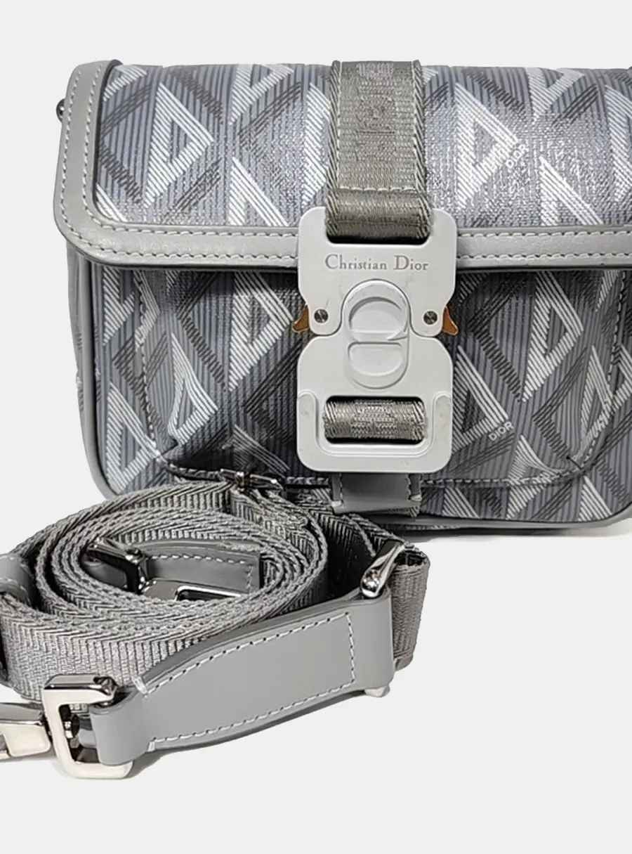 Dior Grey PVC Hit The Road Mini Crossbody Bag