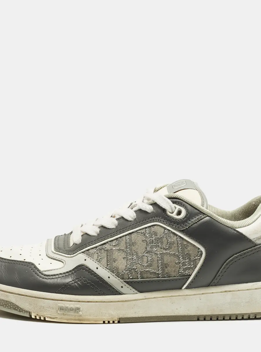 Dior B27 Size 44 Multicolor Oblique Jacquard Leather Low Top Sneakers