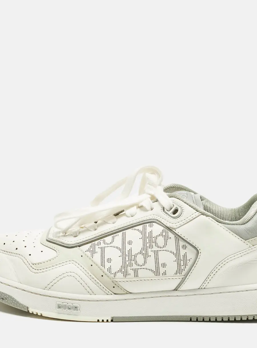 Dior B27 Size 43 White Oblique Leather Low Top Sneakers