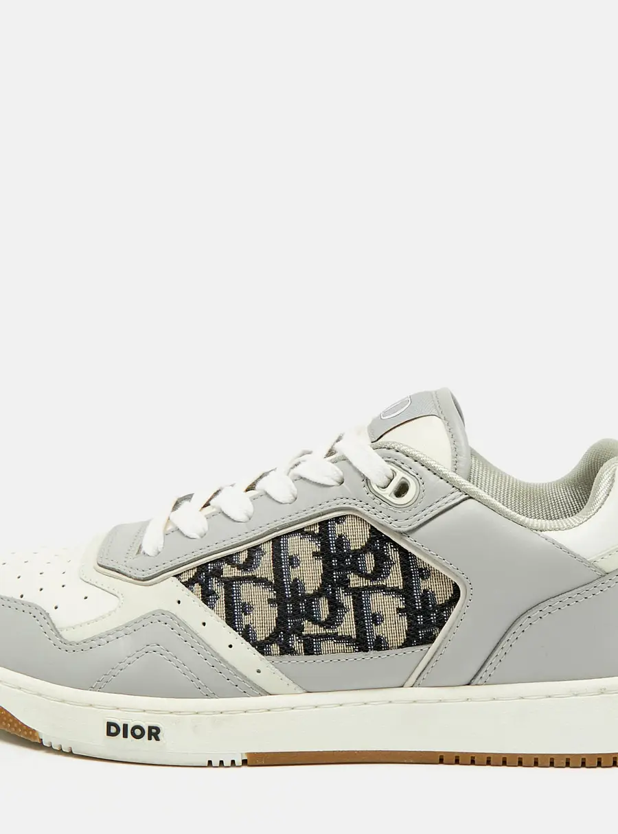 Dior B27 Size 42 Tricolor Oblique Jacquard and Leather Lace Up Sneakers