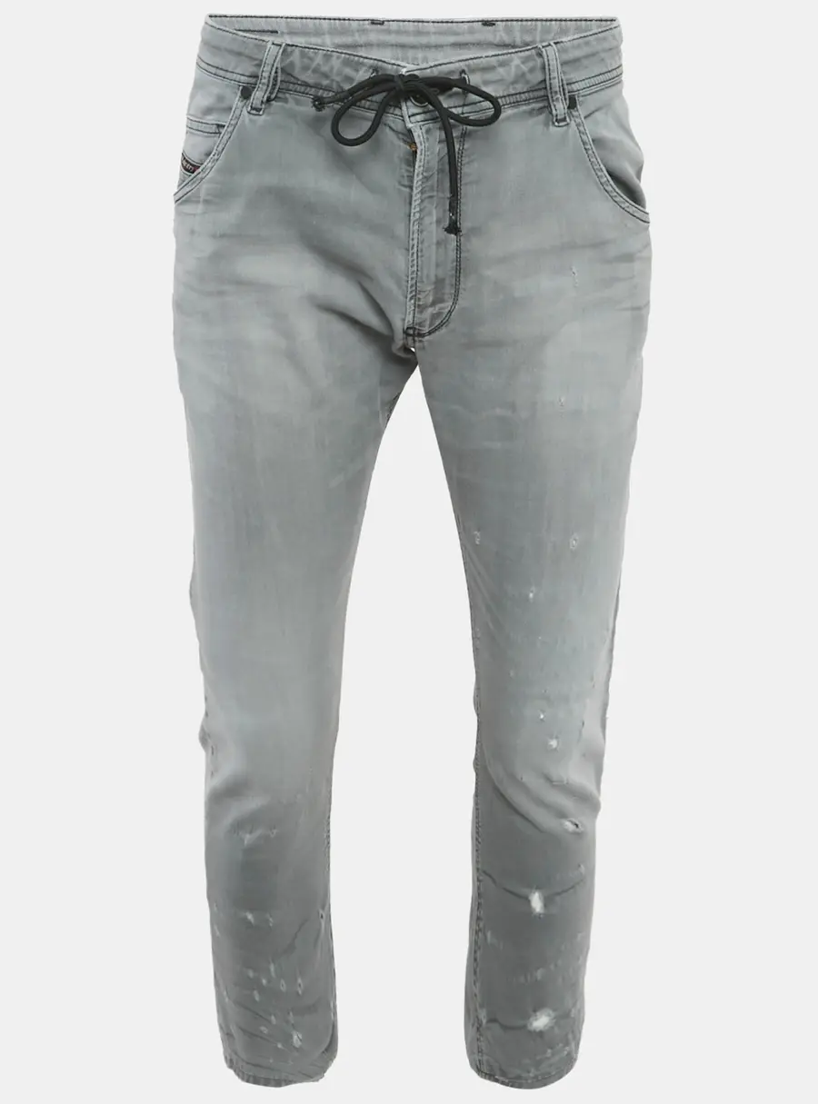 Diesel Grey Distressed Denim Jeans L Waist 34"