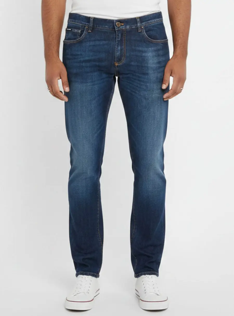 Dolce & Gabbana Blue Denim Slim Fit Jeans L/Waist 36"