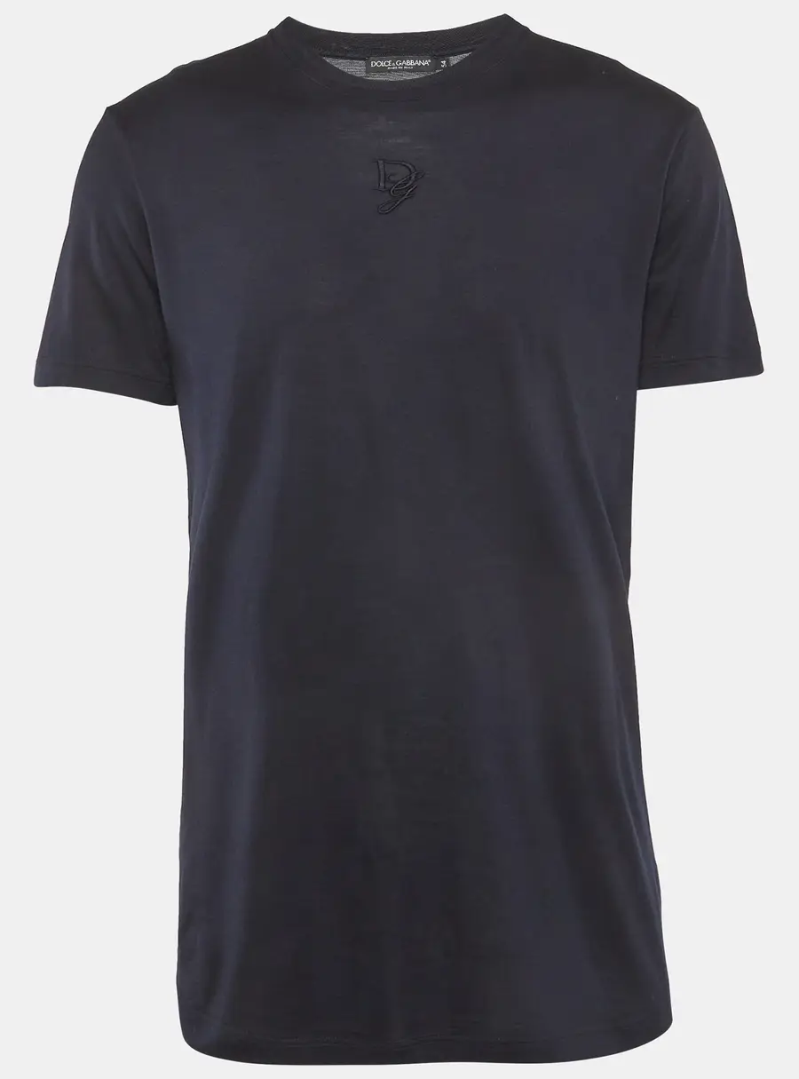 Dolce & Gabbana Navy Blue Jersey Crewneck T-Shirt XXL
