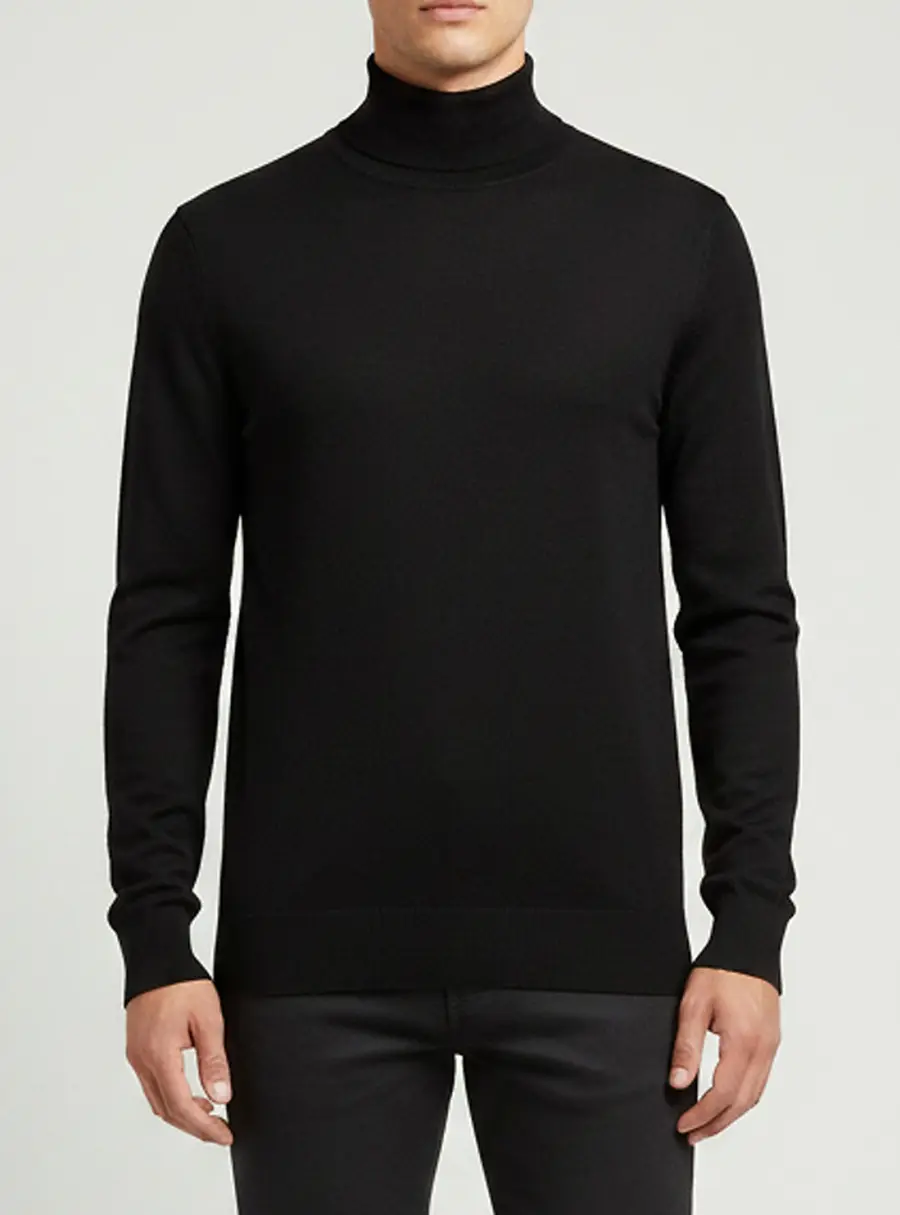 Dolce & Gabbana Black Logo Embroidered Wool Knit Sweater XL