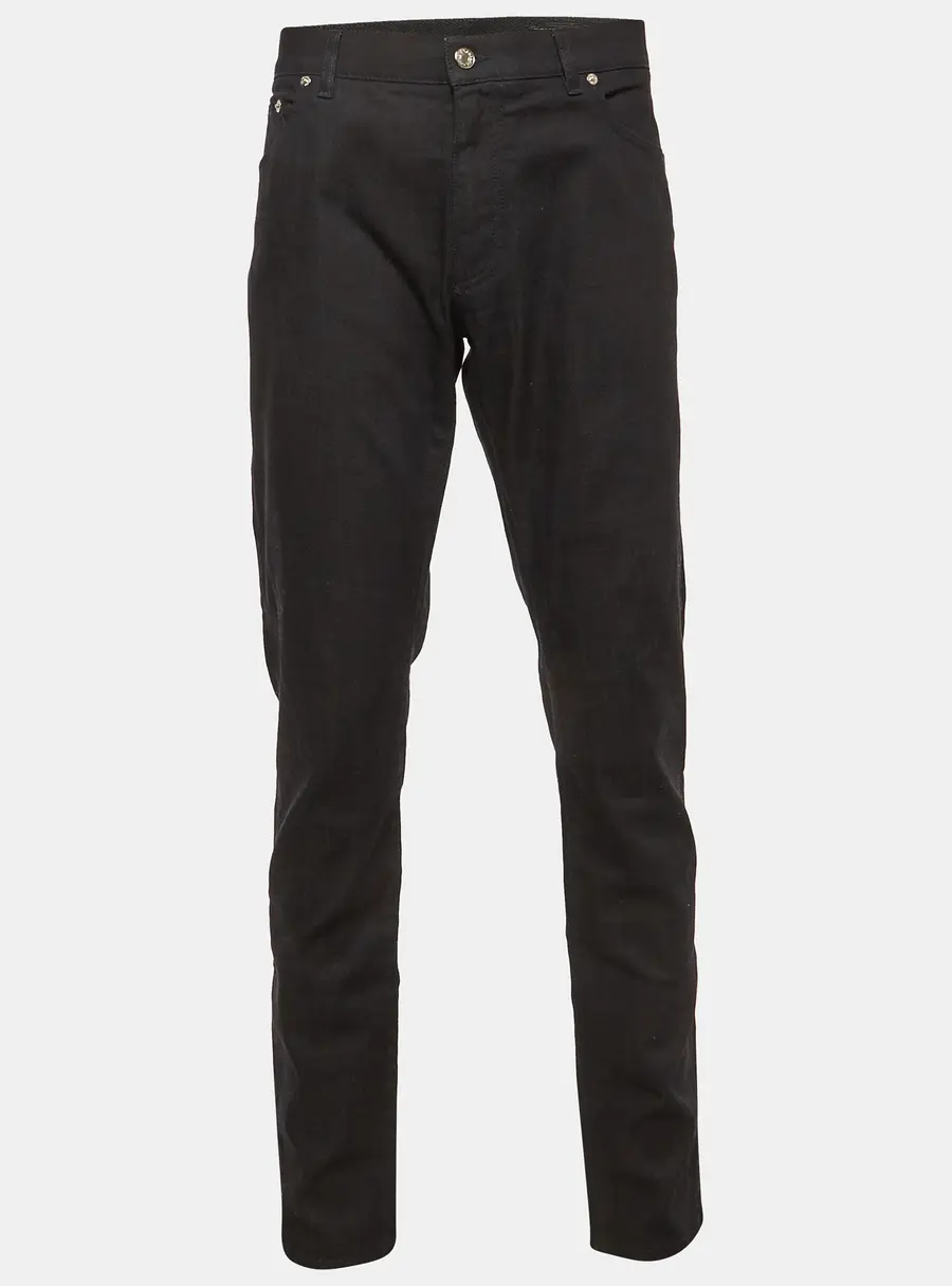 Dolce & Gabbana Black Denim Straight Fit Jeans / Waist 40"