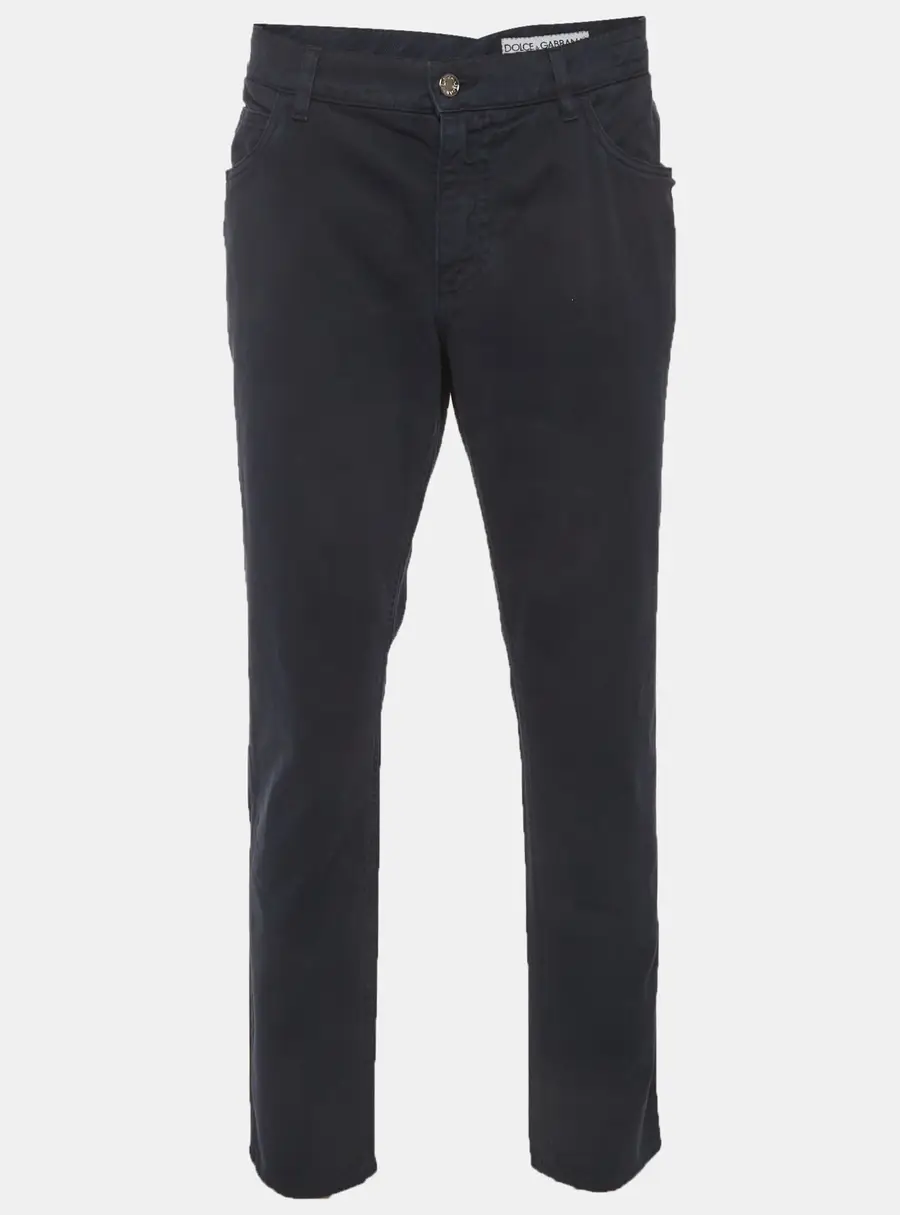 Dolce & Gabbana Navy Blue Denim Regular Fit Jeans XXXL/Waist 38"