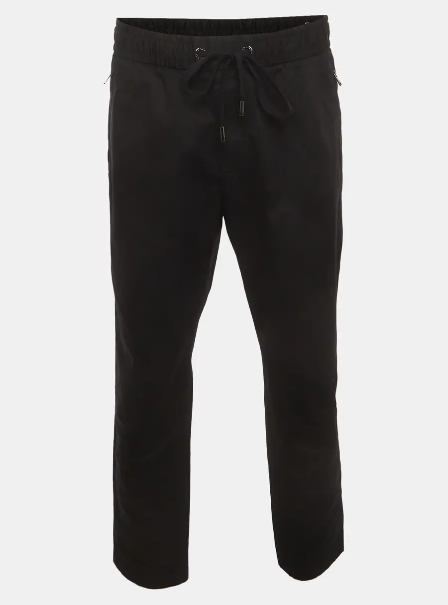 Dolce & Gabbana Black Logo Plaque Stretch Cotton Jogging Pants XXXL