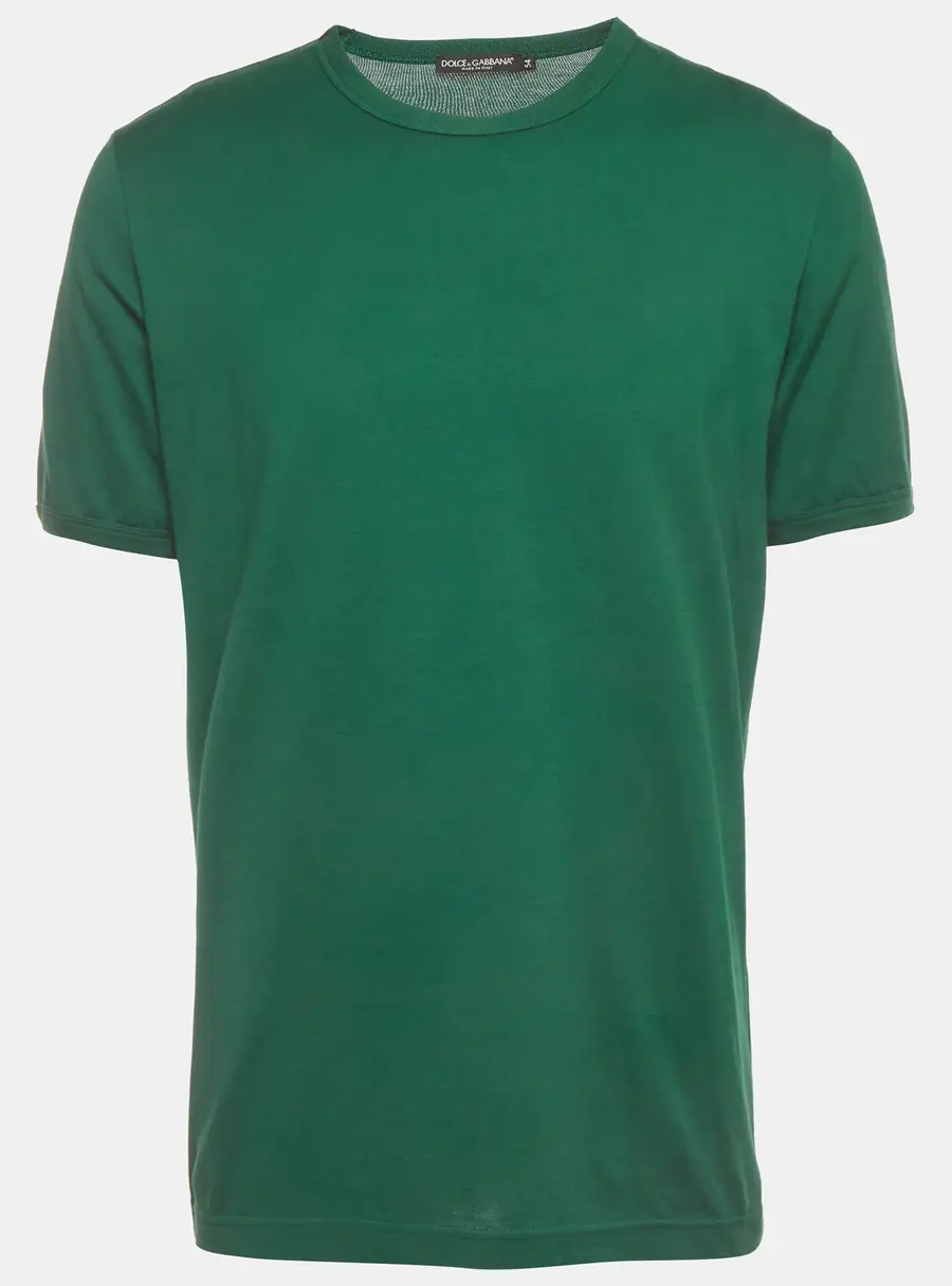 Dolce & Gabbana Green Jersey Crewneck T-Shirt XXL