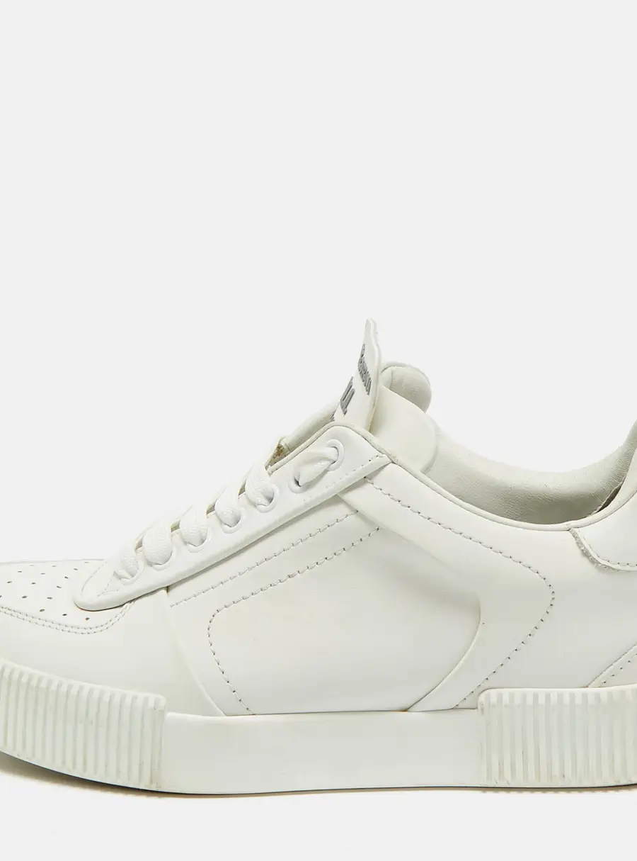 Dolce & Gabbana Miami Size 39.5 White Leather Low Top Sneakers