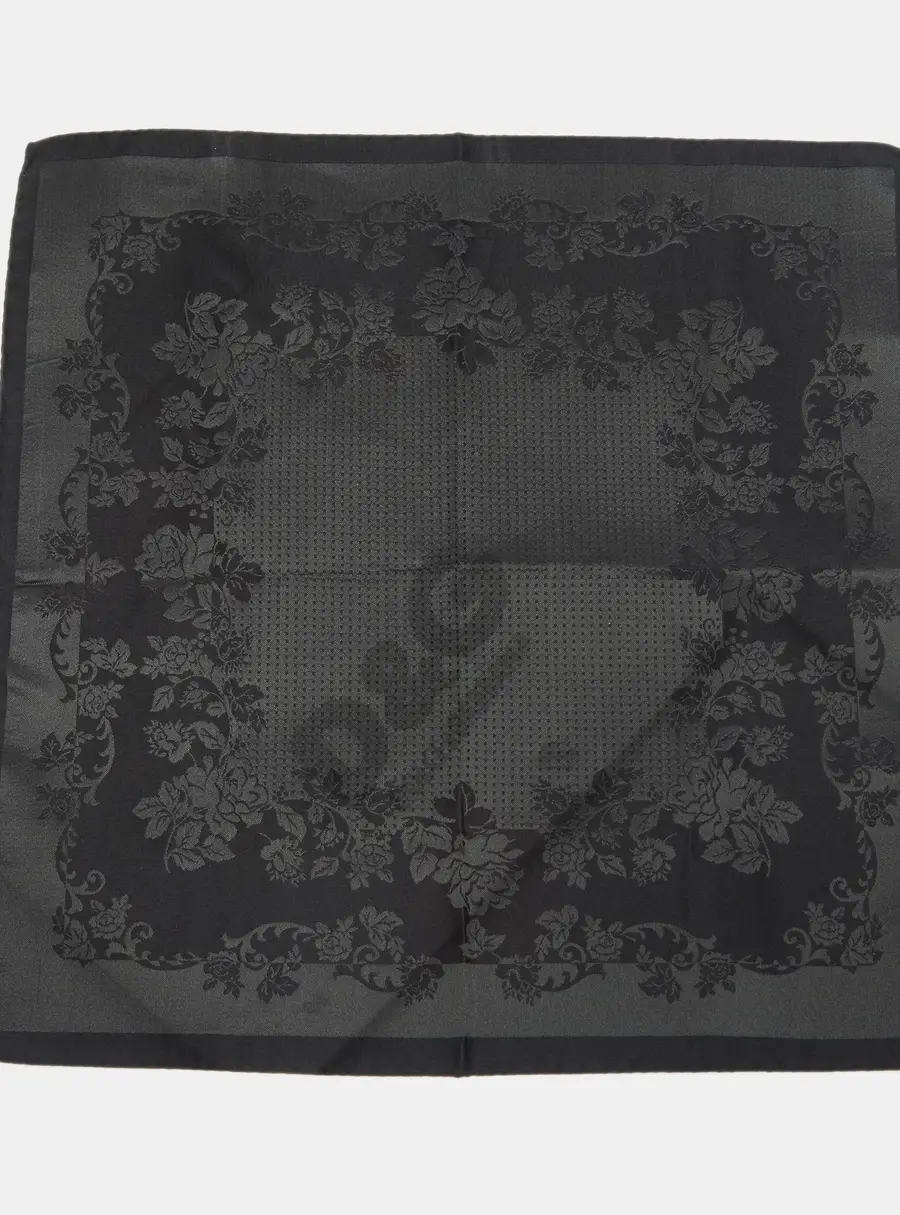 Dolce & Gabbana Grey Jacquard Pocket Square