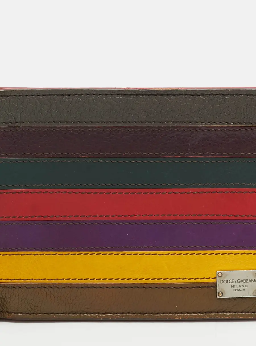 Dolce & Gabbana Multicolor Leather Bifold Wallet