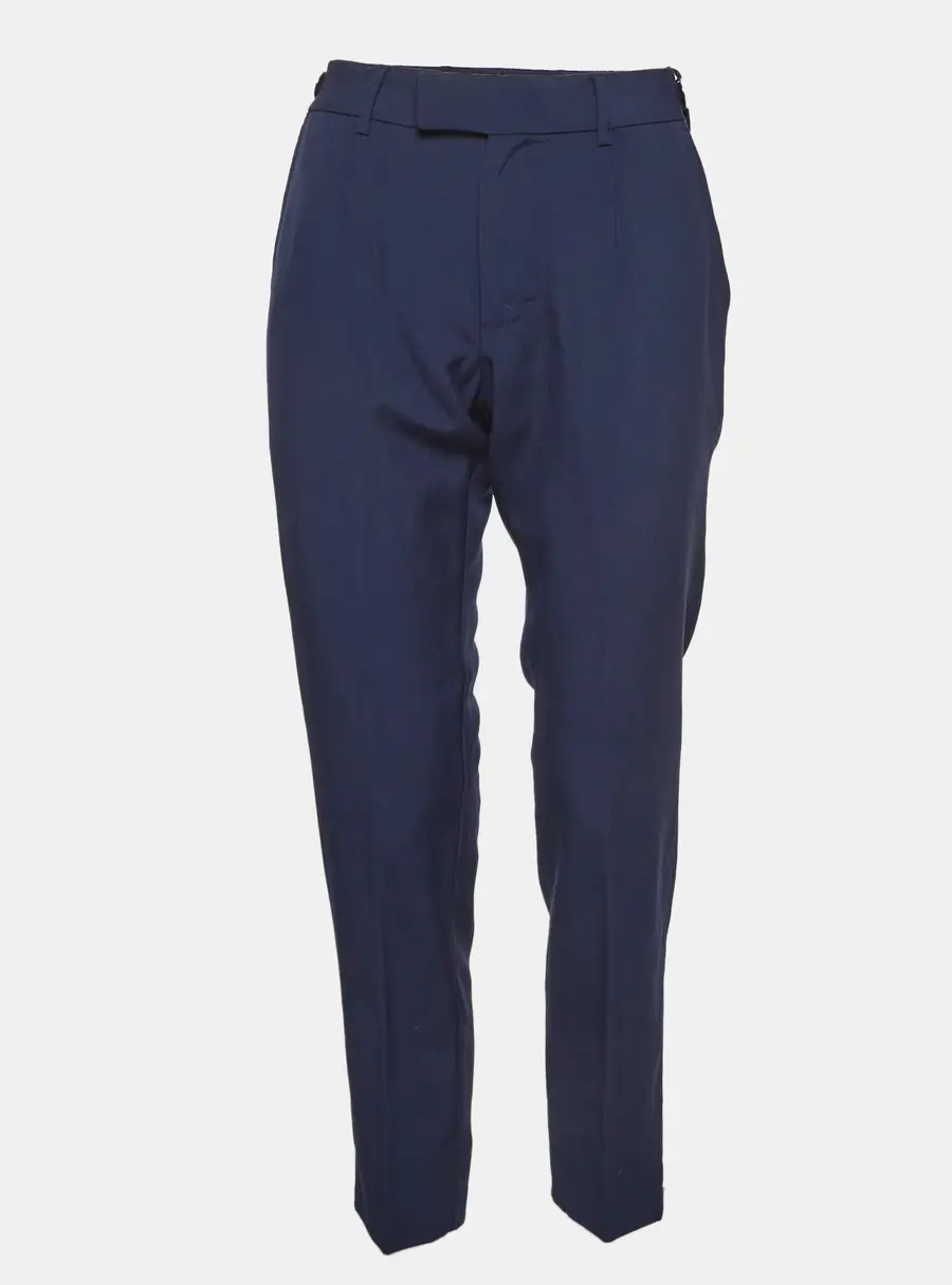 Dolce & Gabbana Blue Wool Regular Pants S