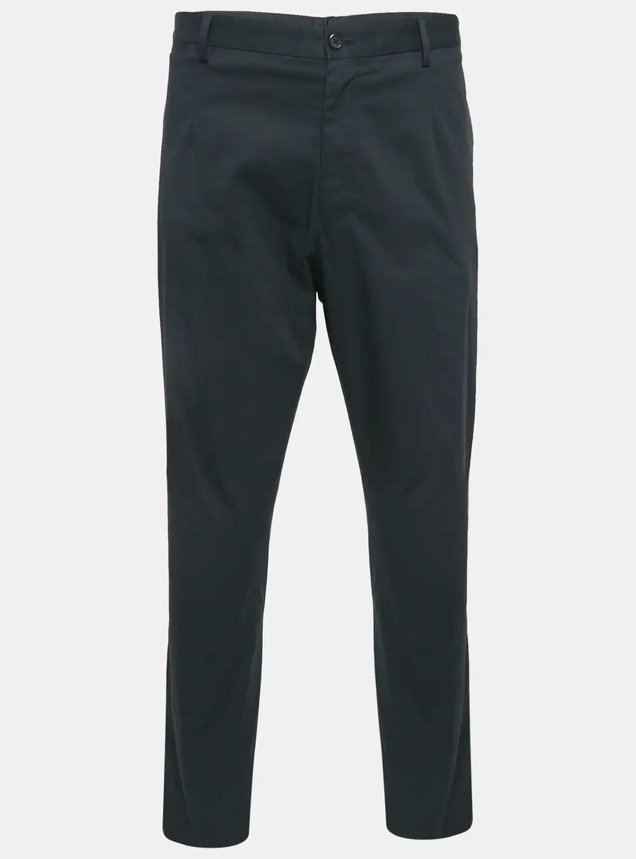 Dolce & Gabbana Black Cotton Tailored Trousers XXXL