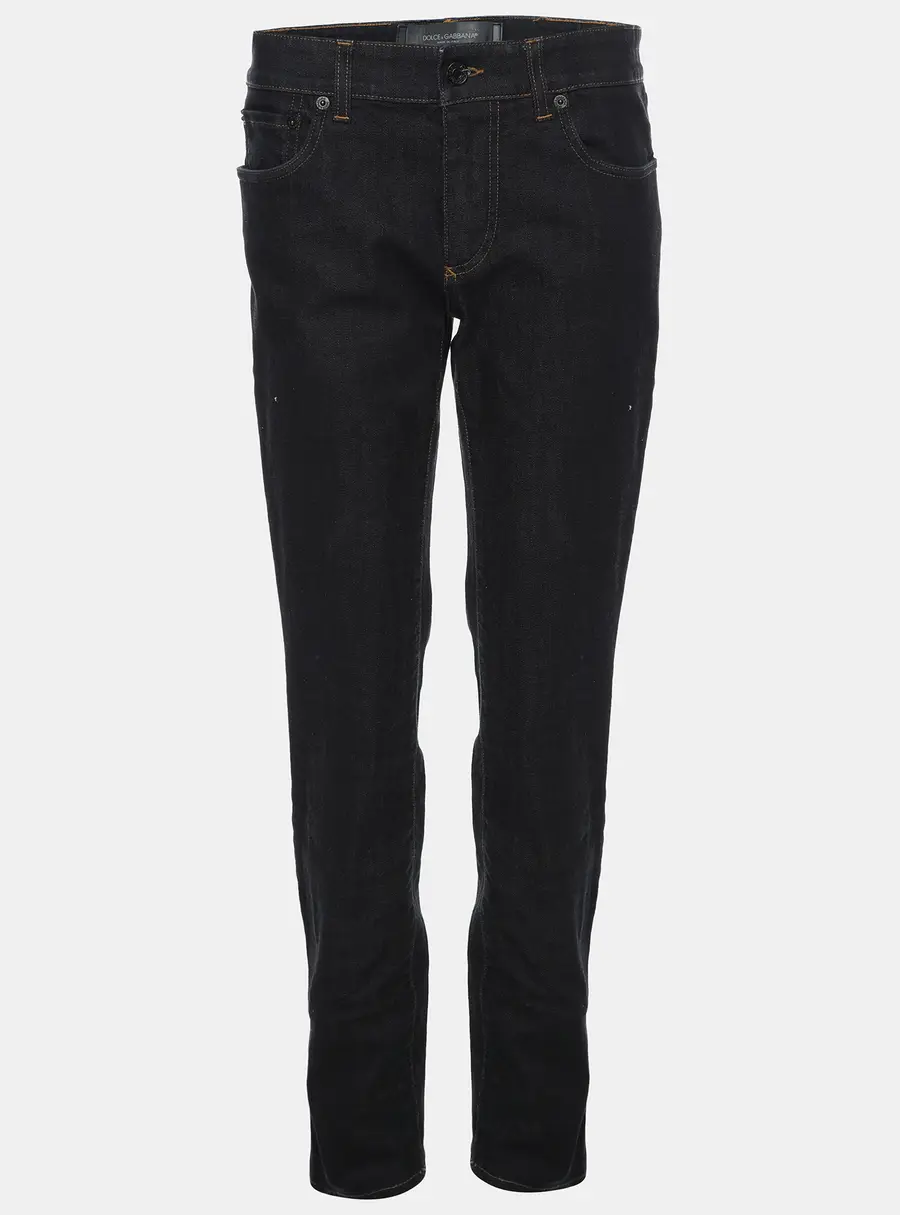 Dolce and Gabbana Dark Blue Denim Stretch Jeans S