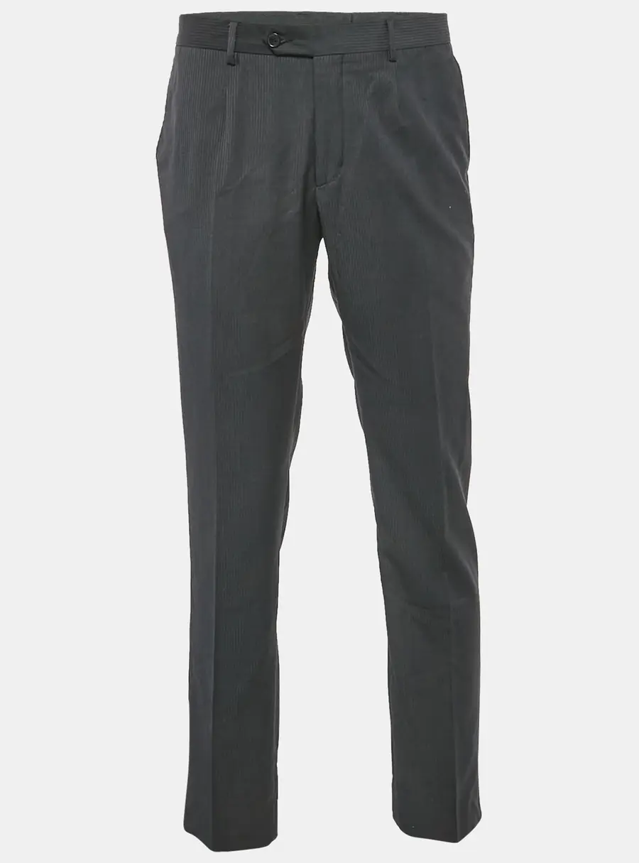 Dolce & Gabbana Black Pinstripe Crepe Formal Trousers XL