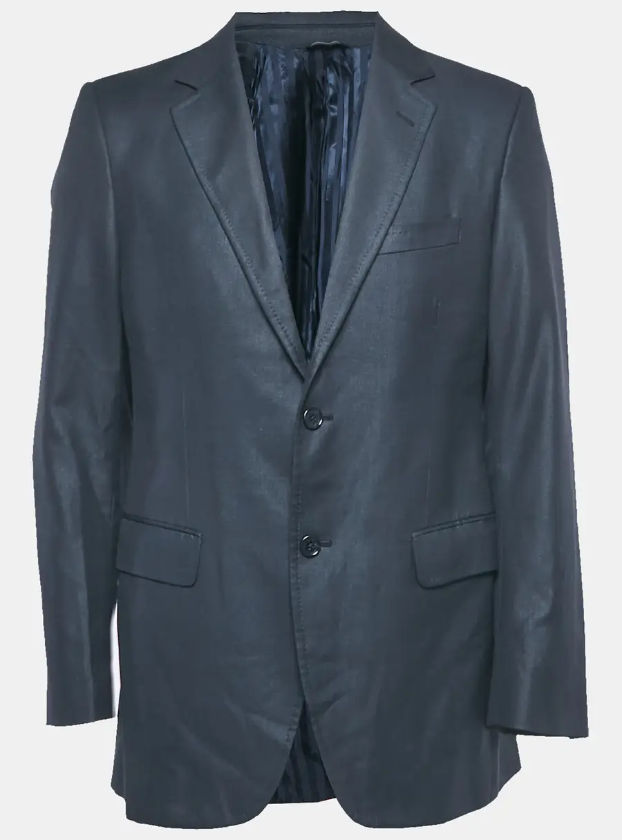 Dolce & Gabbana Navy Blue Wool Blend Single Breasted Blazer M