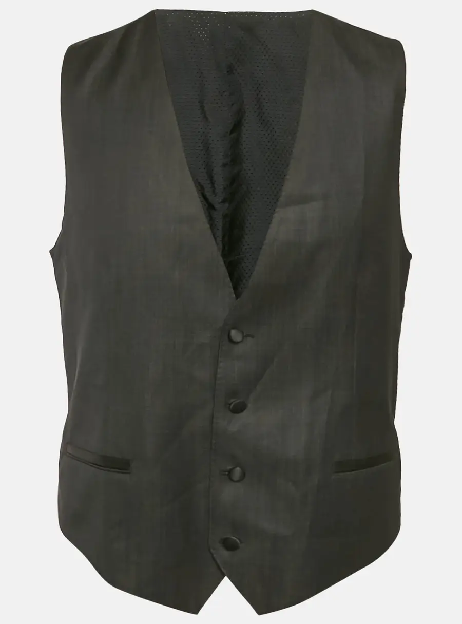 Dolce & Gabbana Black Wool Vest XL