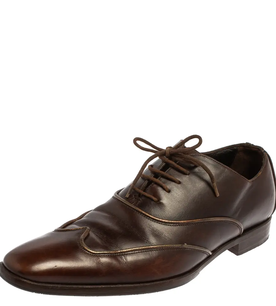 Dolce & Gabbana Brown Leather Oxford Size 40