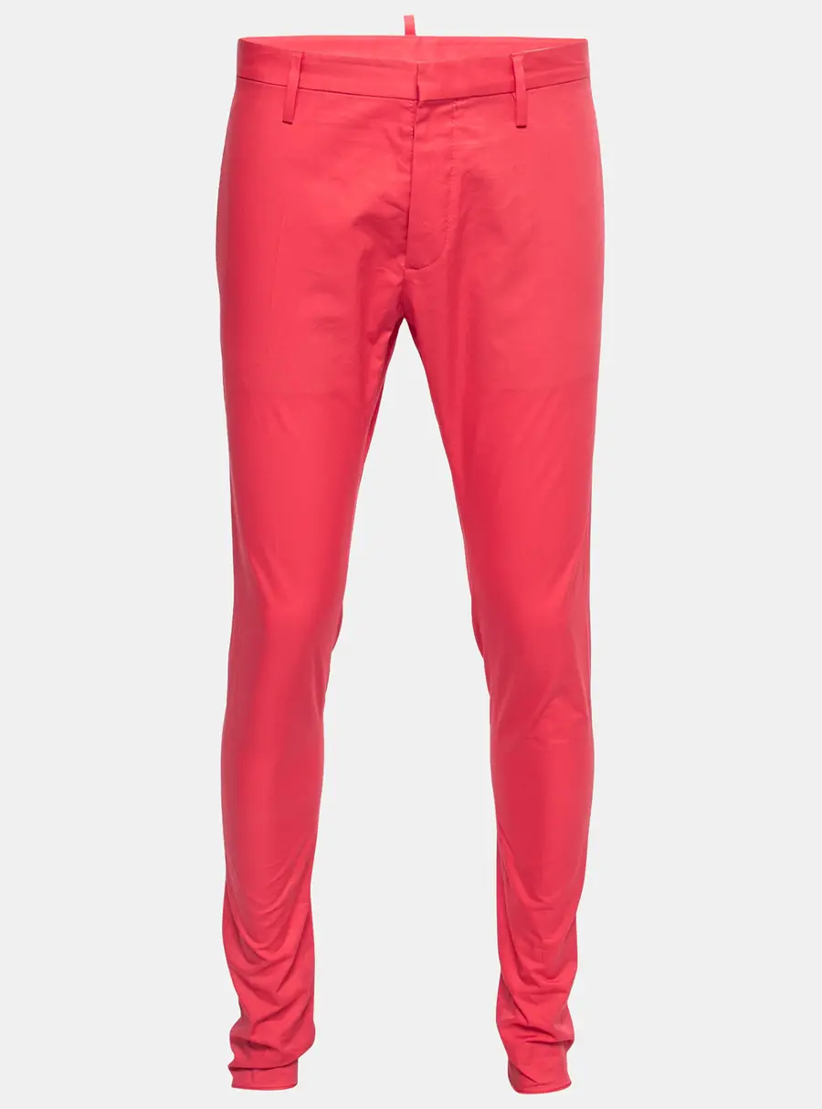 Dsquared2 Coral Pink Cotton Trousers M