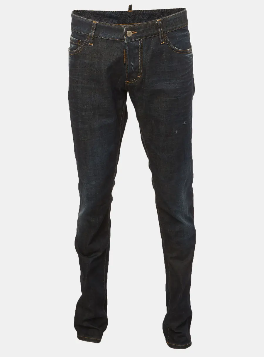 Dsquared2 Blue Distressed Denim Slim Fit Jeans XL/Waist 38"