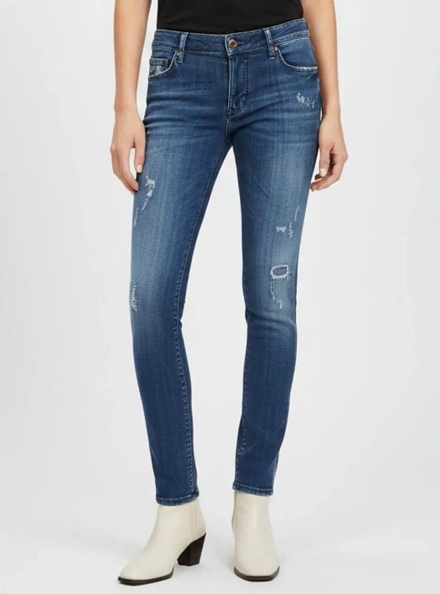 Dsquared2 Blue Distressed Denim Skinny Jeans XL/Waist 36"
