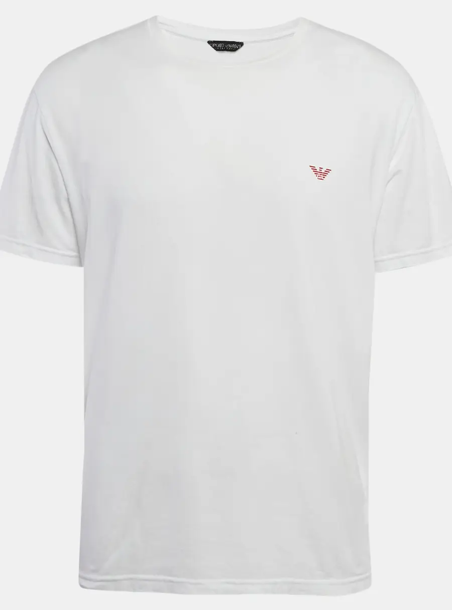 Emporio Armani Underwear White Cotton Jersey T-Shirt XL
