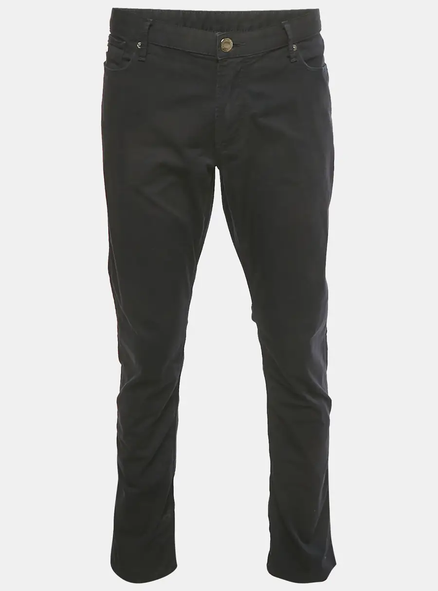 Emporio Armani Navy Blue Cotton Chino Trousers XXL