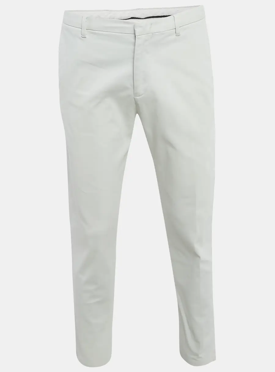 Emporio Armani Grey Cotton Drill Trousers M