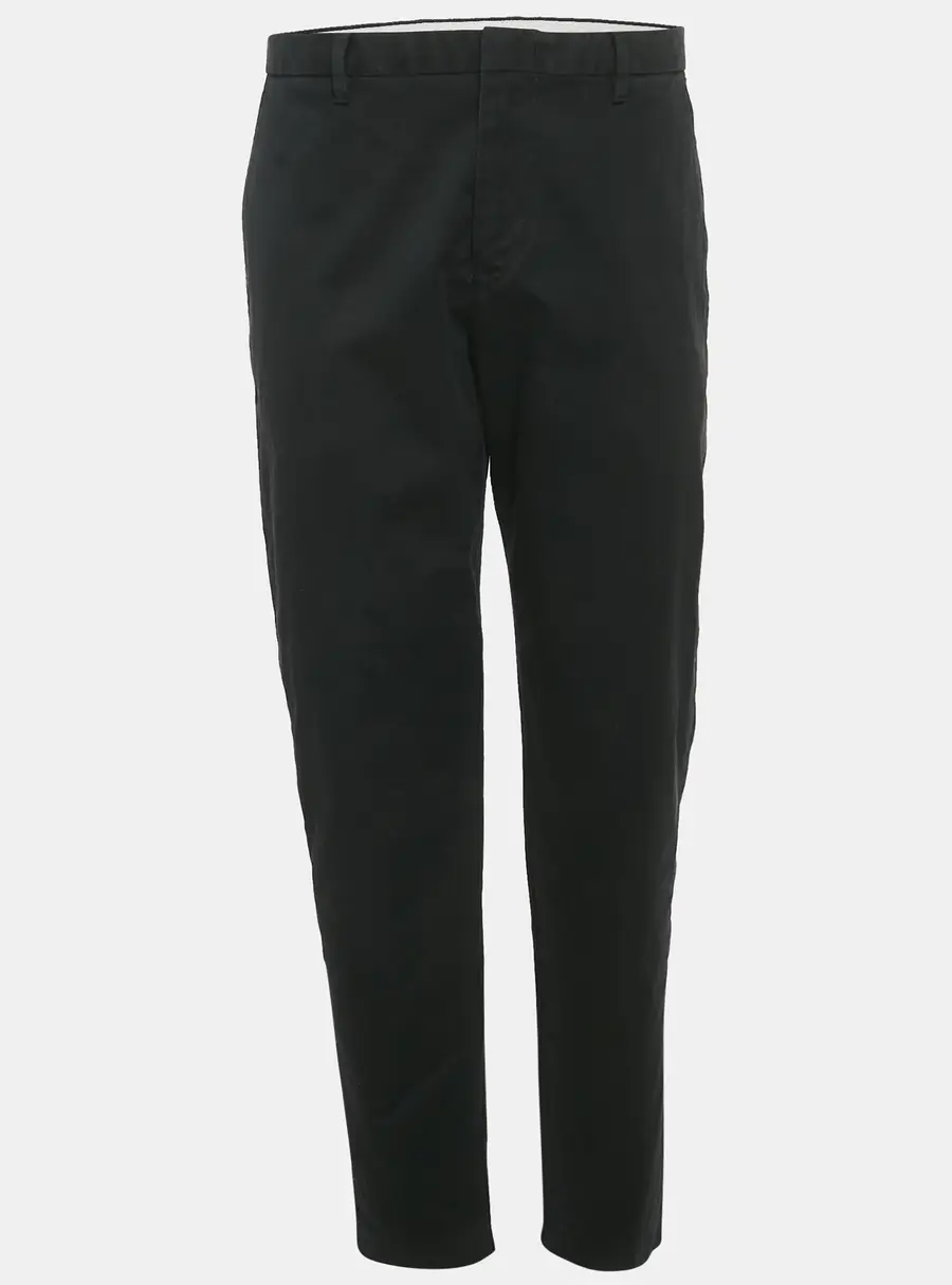 Emporio Armani Black Gabardine Formal Trousers M